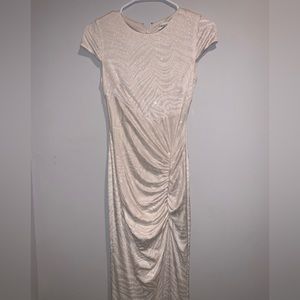 Calvin Klein Cap Sleeve Sparkly Gown
